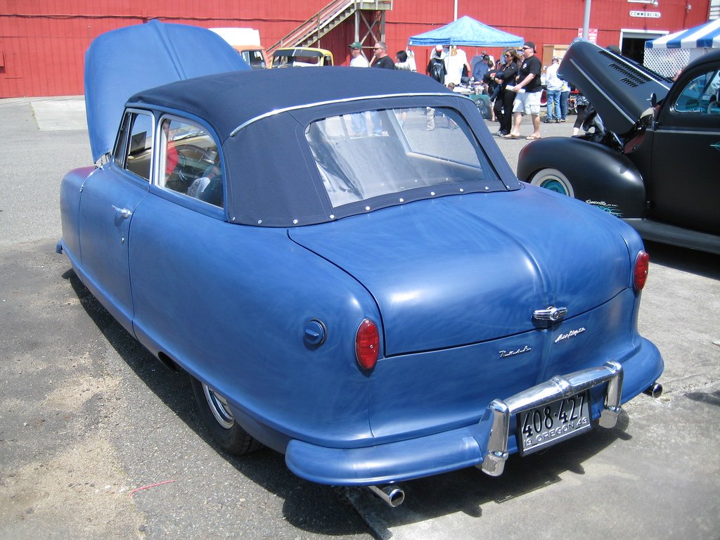 Classic car with fresh paint